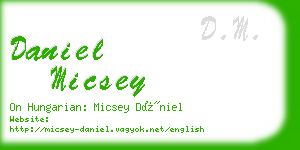 daniel micsey business card